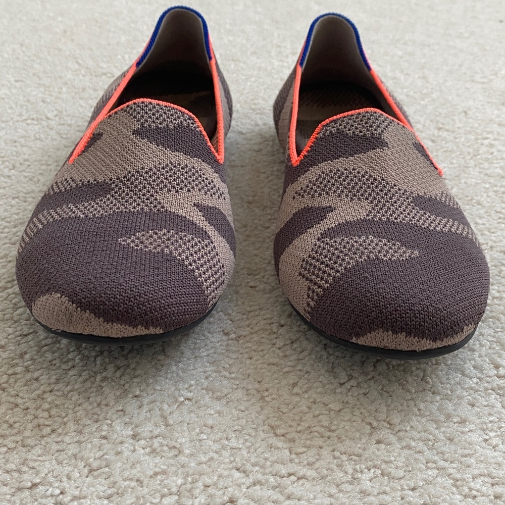Rothy's Brown and Tan Camouflage Flats, Like New - Picture 5 of 13